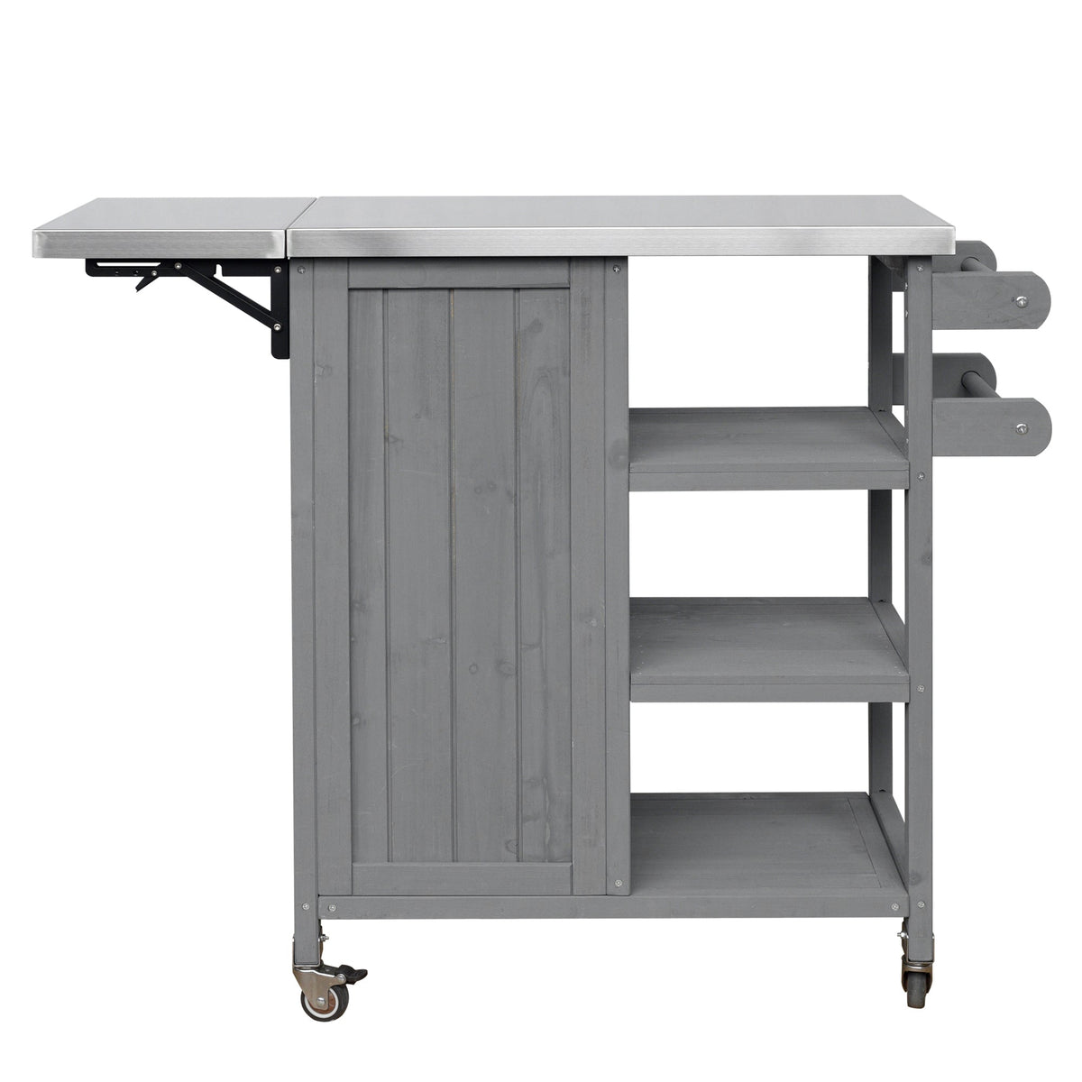 Foldable Outdoor Kitchen Island Patio Kitchen Cart, view 12