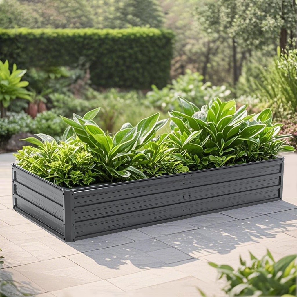6x3x1 FT Metal Raised Garden Bed Outdoor Planter