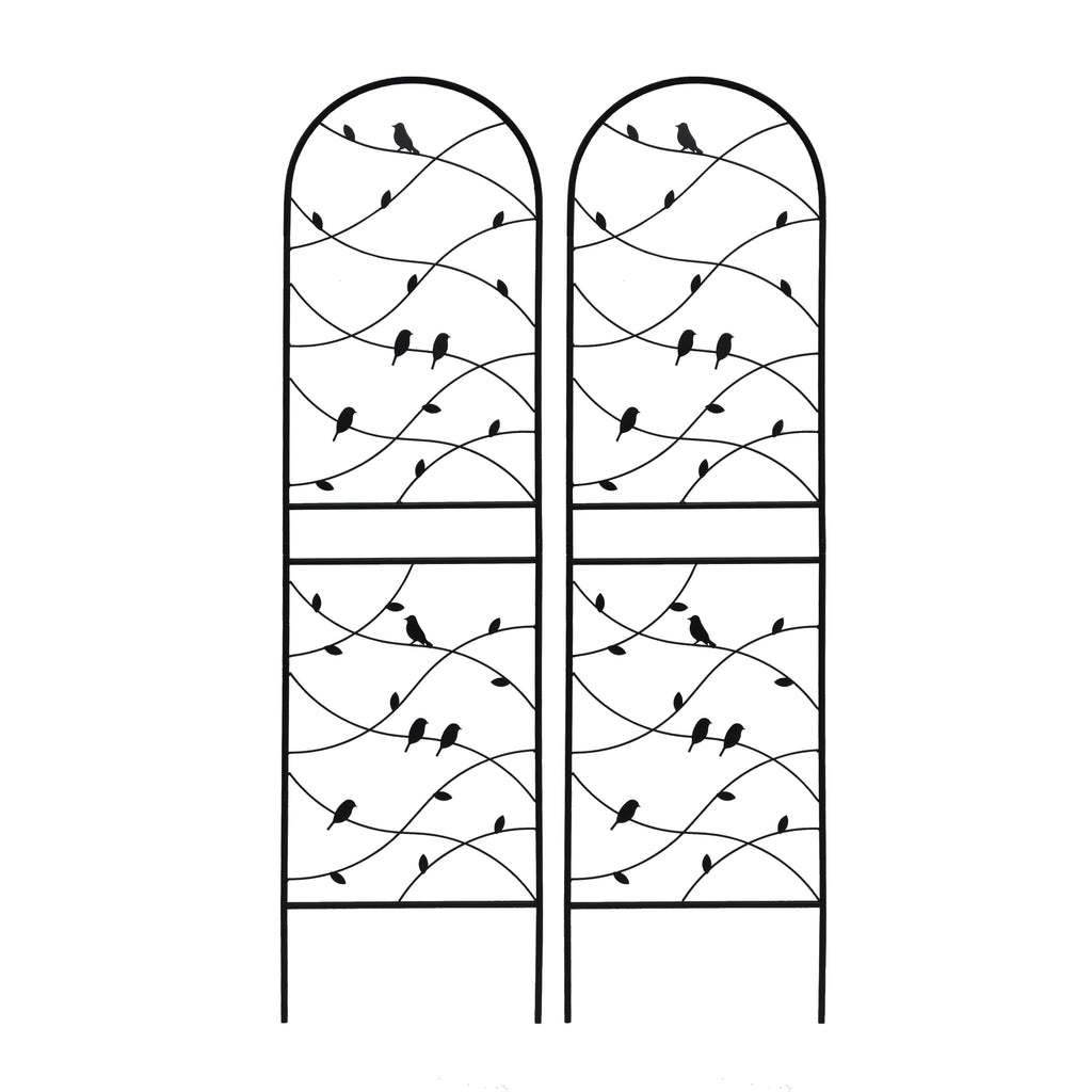 2 Pack Metal Garden Trellis 71" x 19.7" Rustproof Outdoor Plant Support, view 10