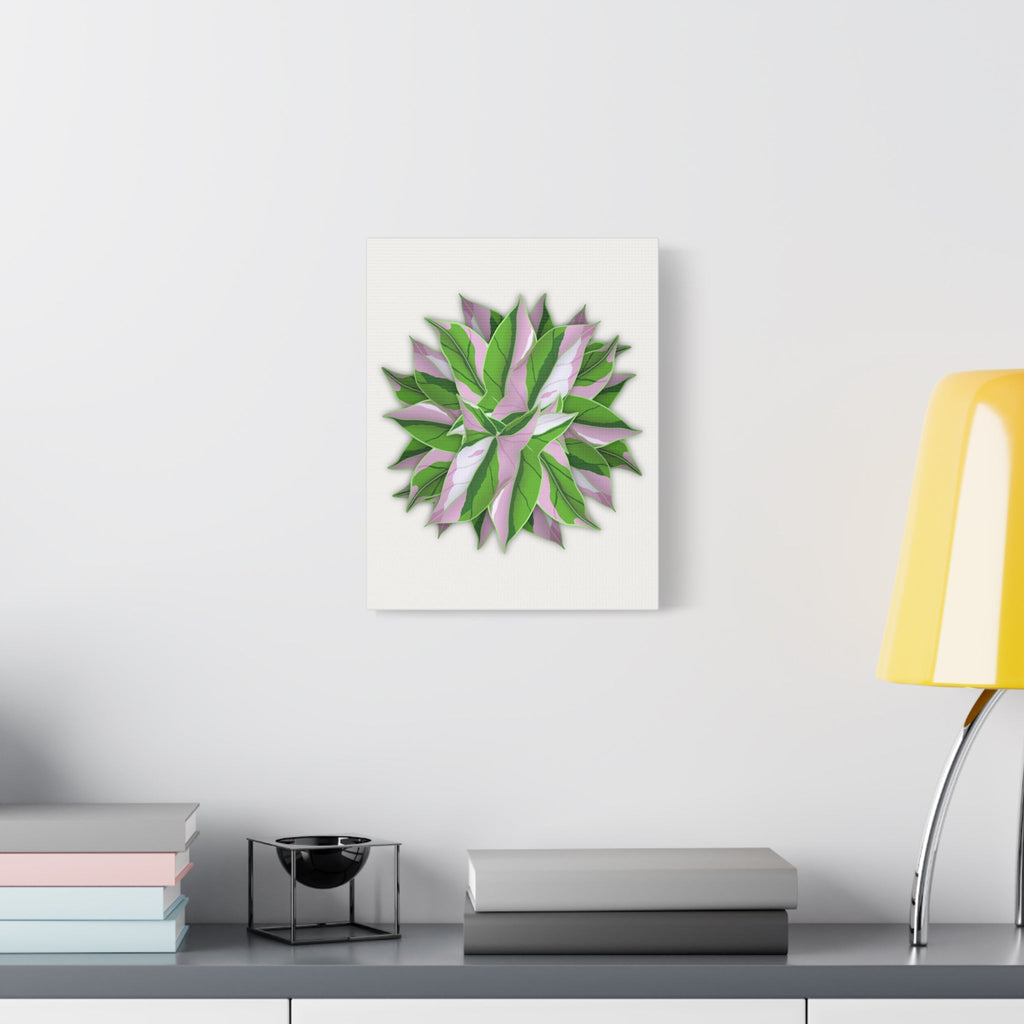 Syngonium Tricolor Pattern Canvas Print – Botanical Wall Art