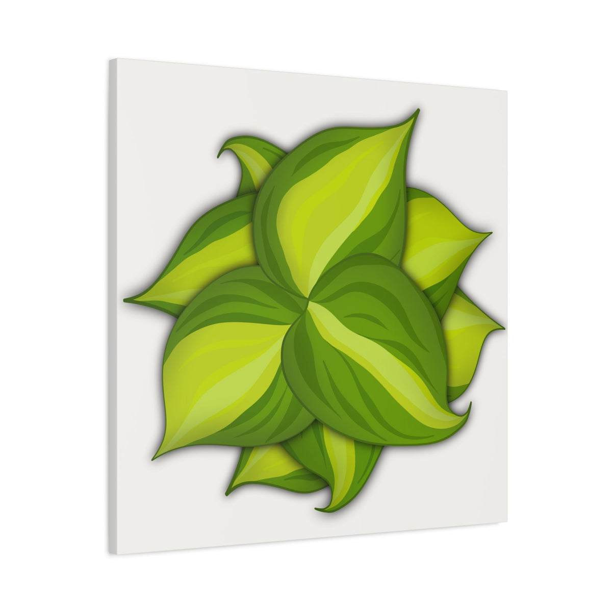 Philodendron Brasil Canvas Print – Botanical Wall Art