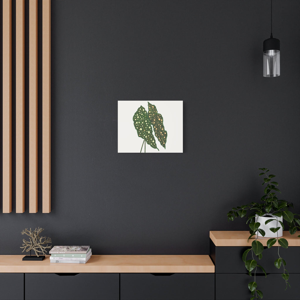 Begonia Maculata Canvas Print – Botanical Wall Art