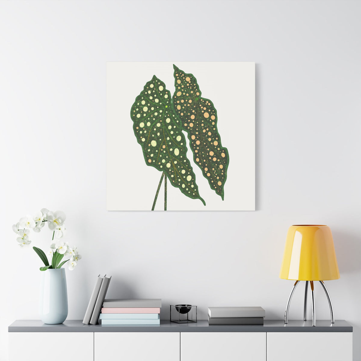 Begonia Maculata Canvas Print – Botanical Wall Art