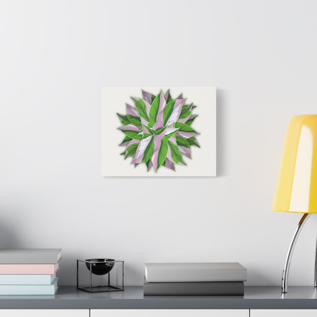 Syngonium Tricolor Pattern Canvas Print – Botanical Wall Art