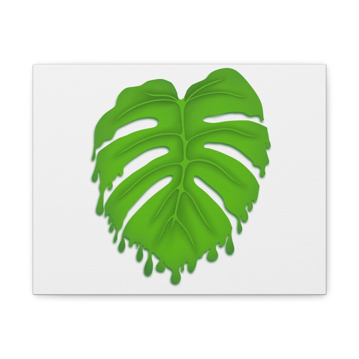 Melting Monstera Canvas Print – Botanical Wall Art, view 2