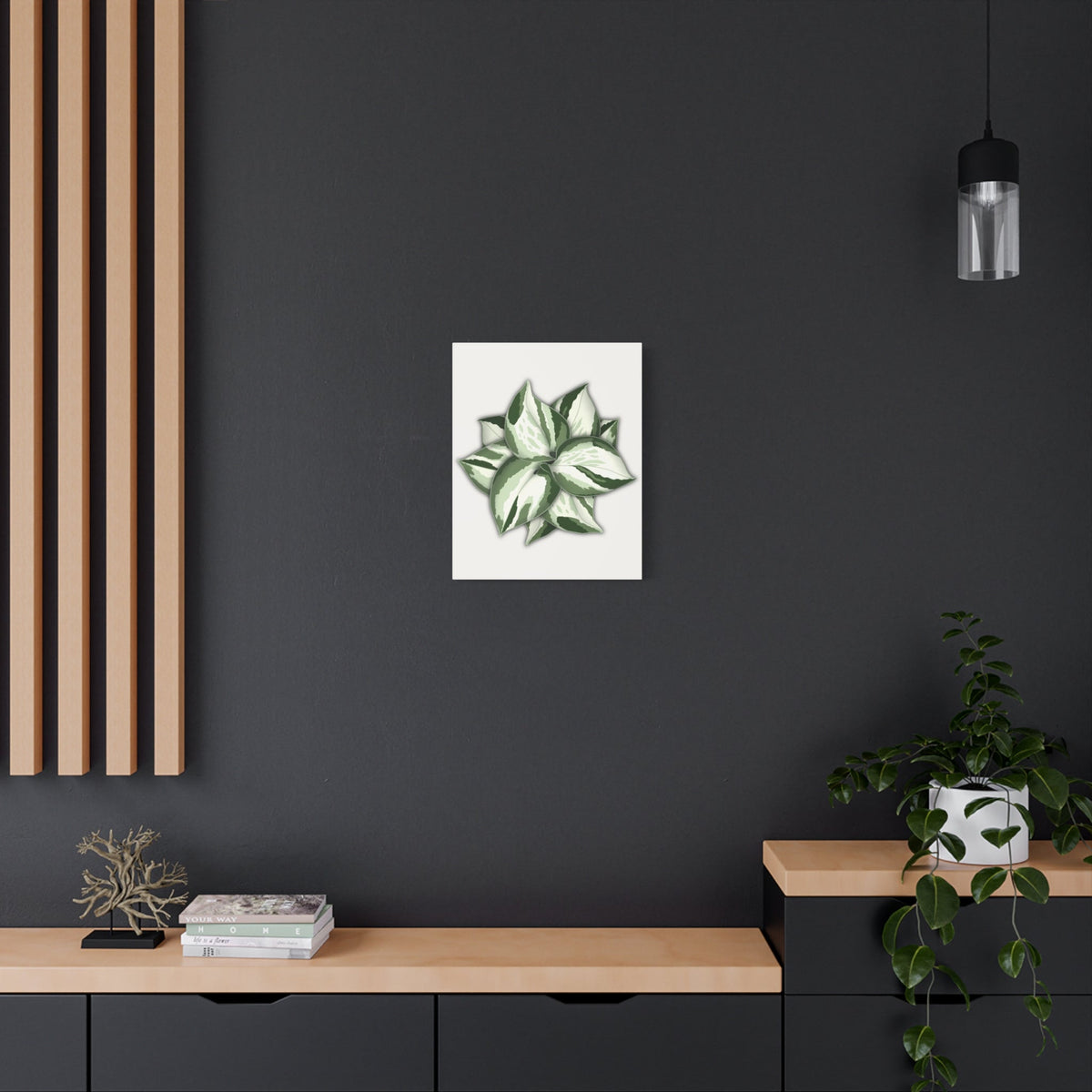 Manjula Pothos Canvas Print – Botanical Wall Art