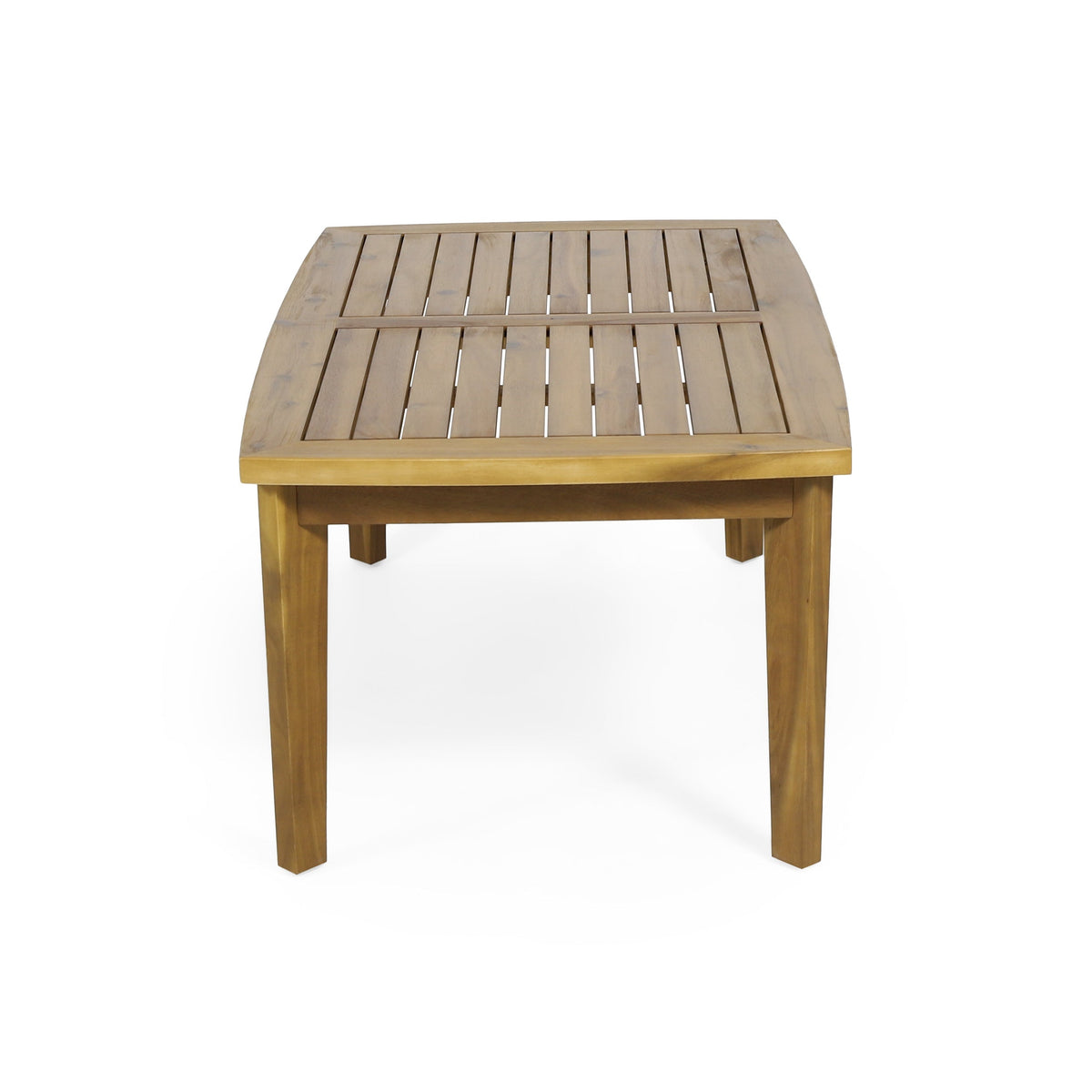 2-Person Outdoor Acacia Wood Patio Seating Group with Cushions and Coffee Table, view 14