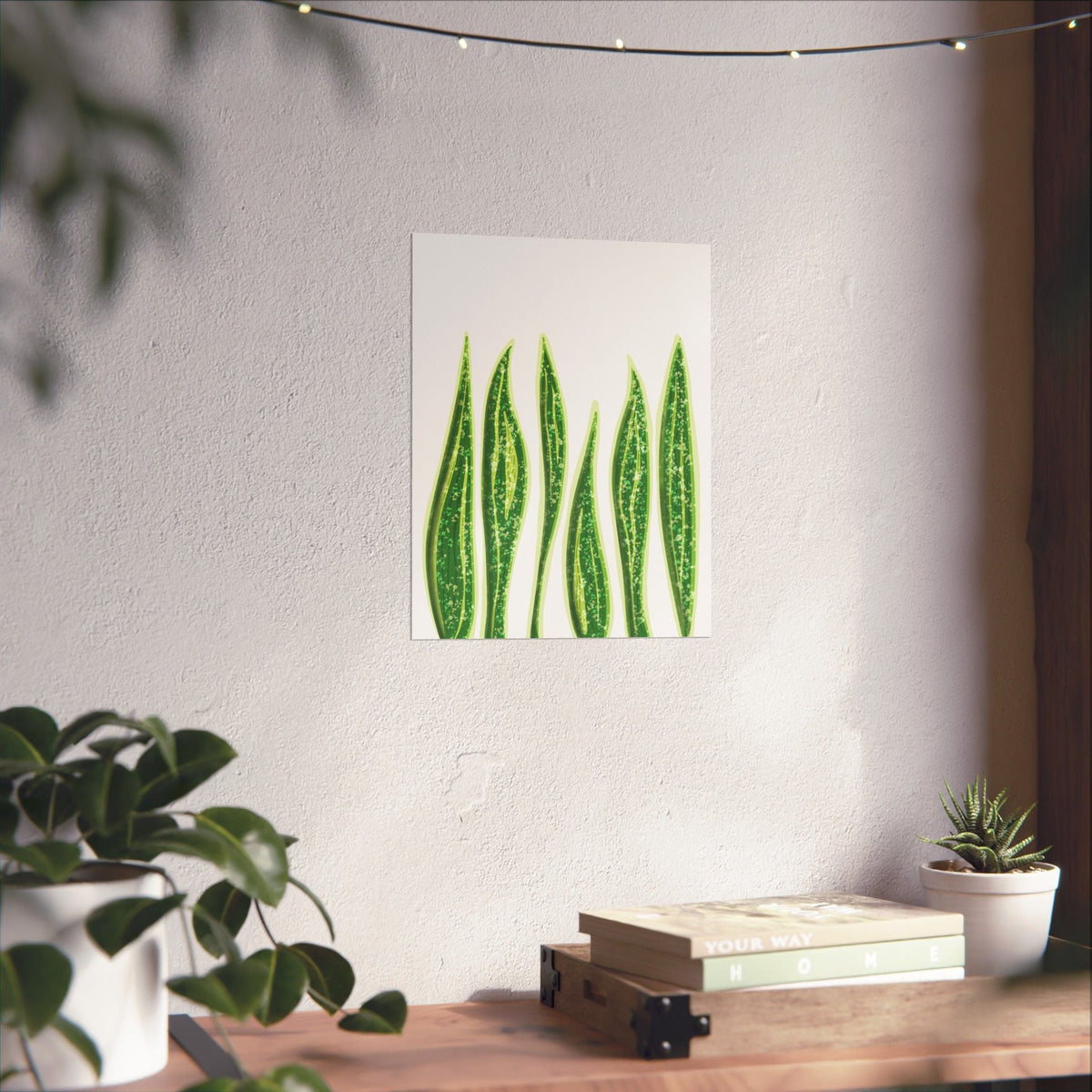 Snake Plant Botanical Print – Unframed Wall Art