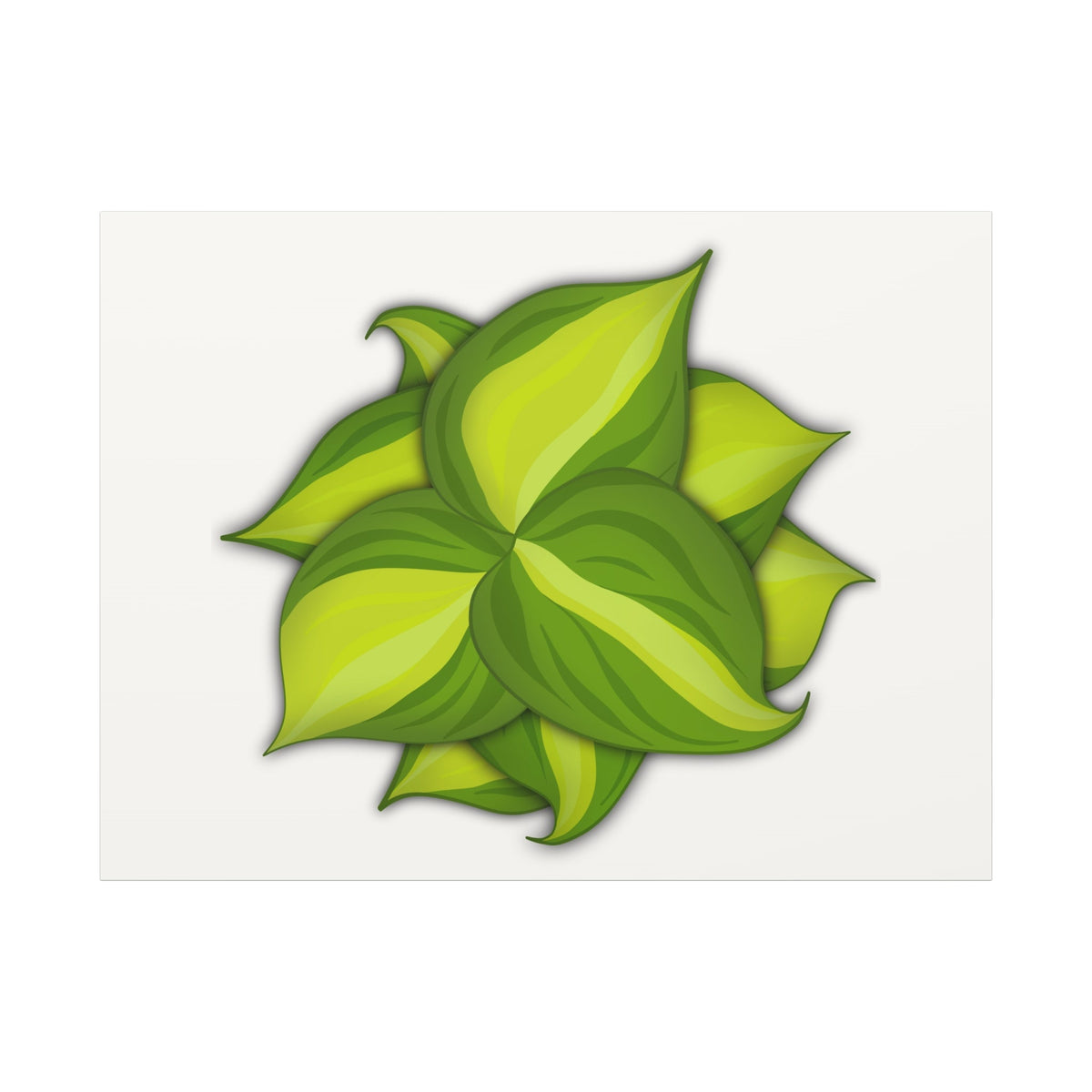 Philodendron Brasil Canvas Print – Botanical Wall Art, view 7