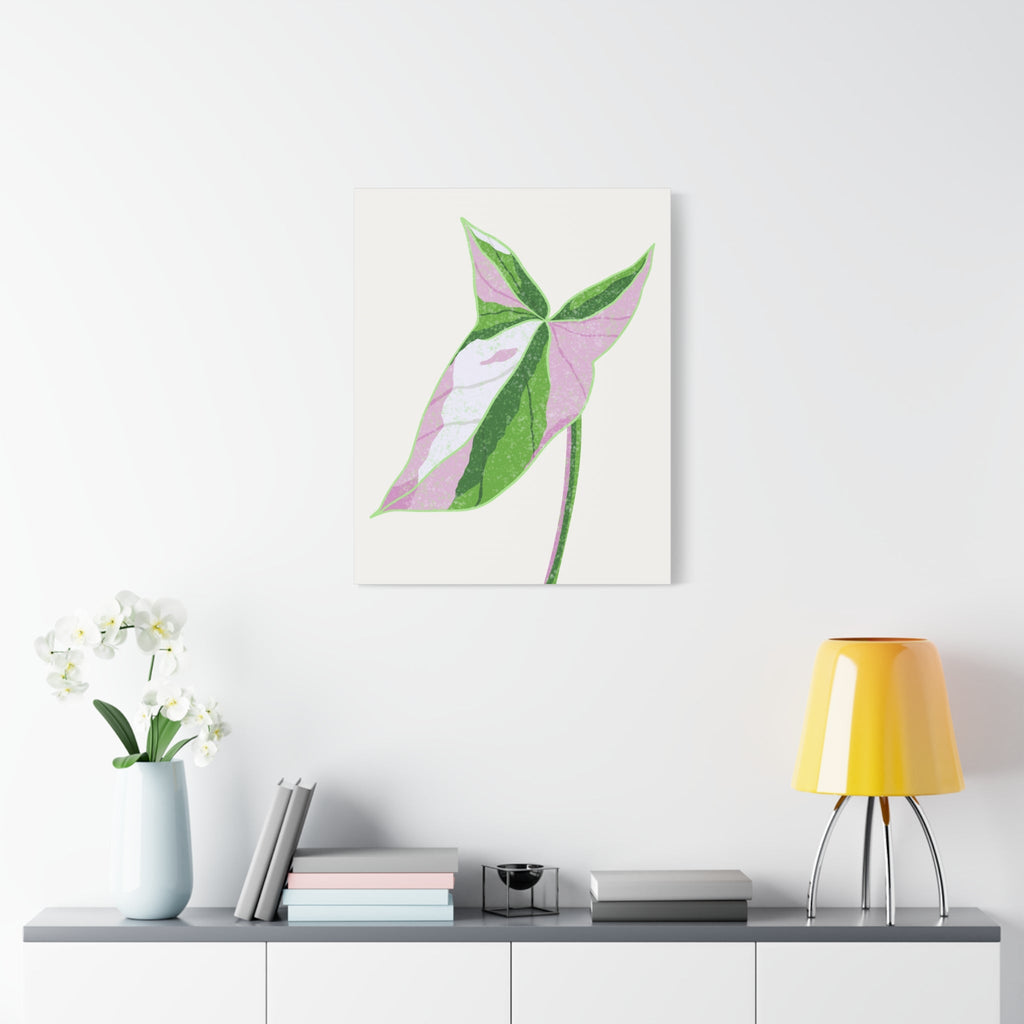 Syngonium Tricolor Canvas Print – Botanical Wall Art