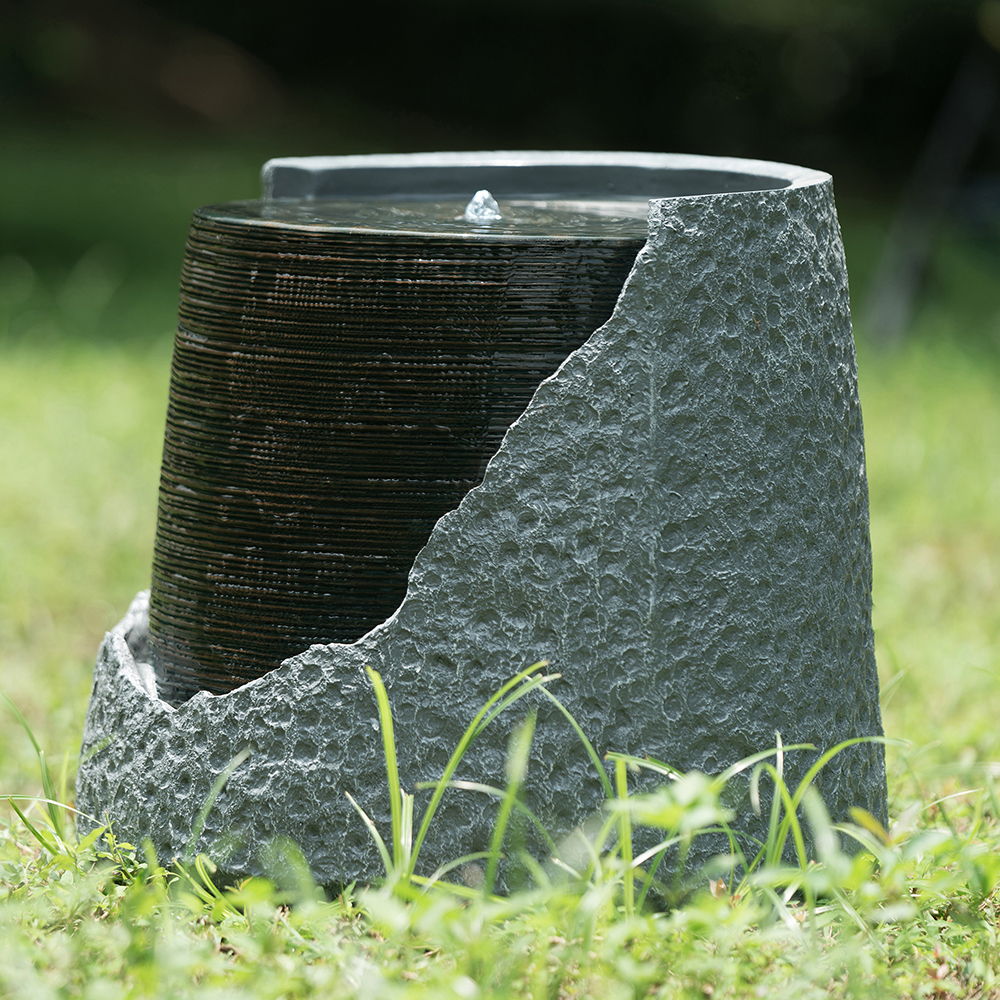 Indoor Outdoor Water Fountain Unique Broken Urn Fountain, view 2