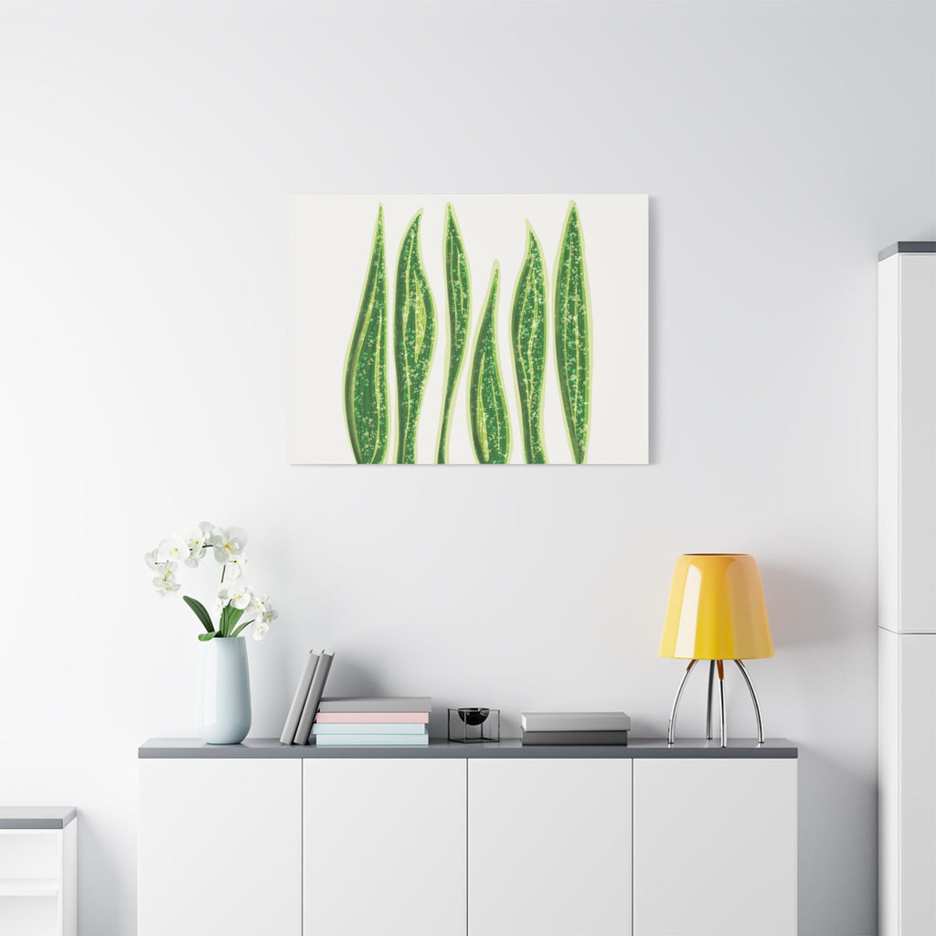 Snake Plant Canvas Print – Botanical Wall Art
