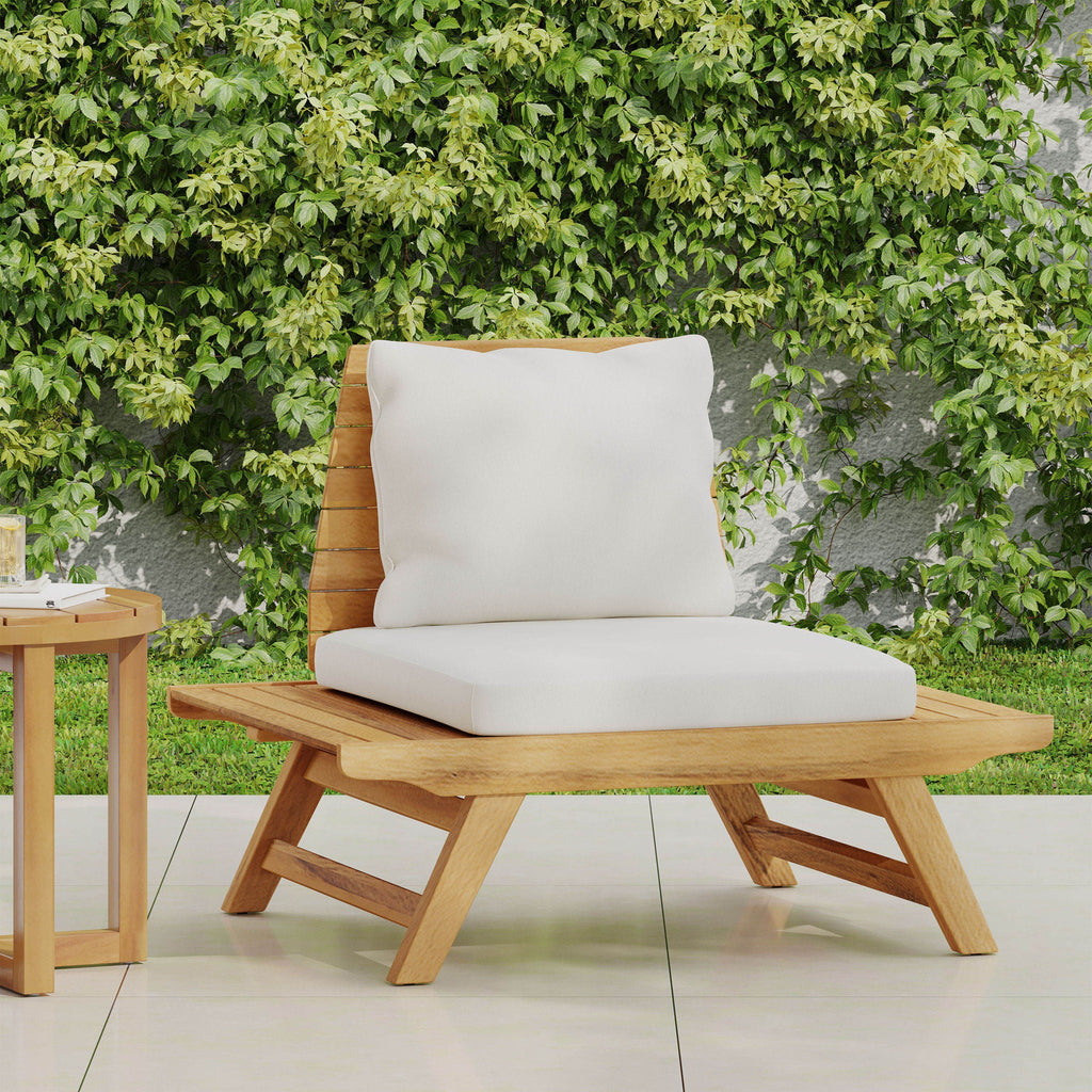 Sedona Outdoor Club Chair With Slatted Design, view 3