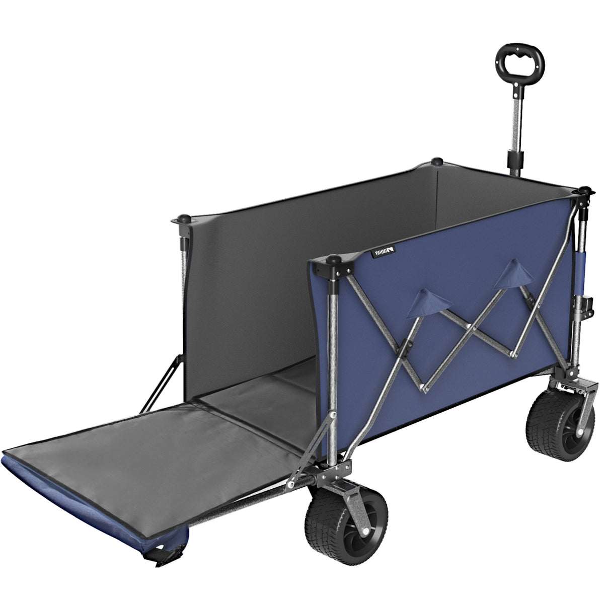 300L Heavy Duty Beach Wagon with Expandable Tailgate - Steel Garden Cart, view 4