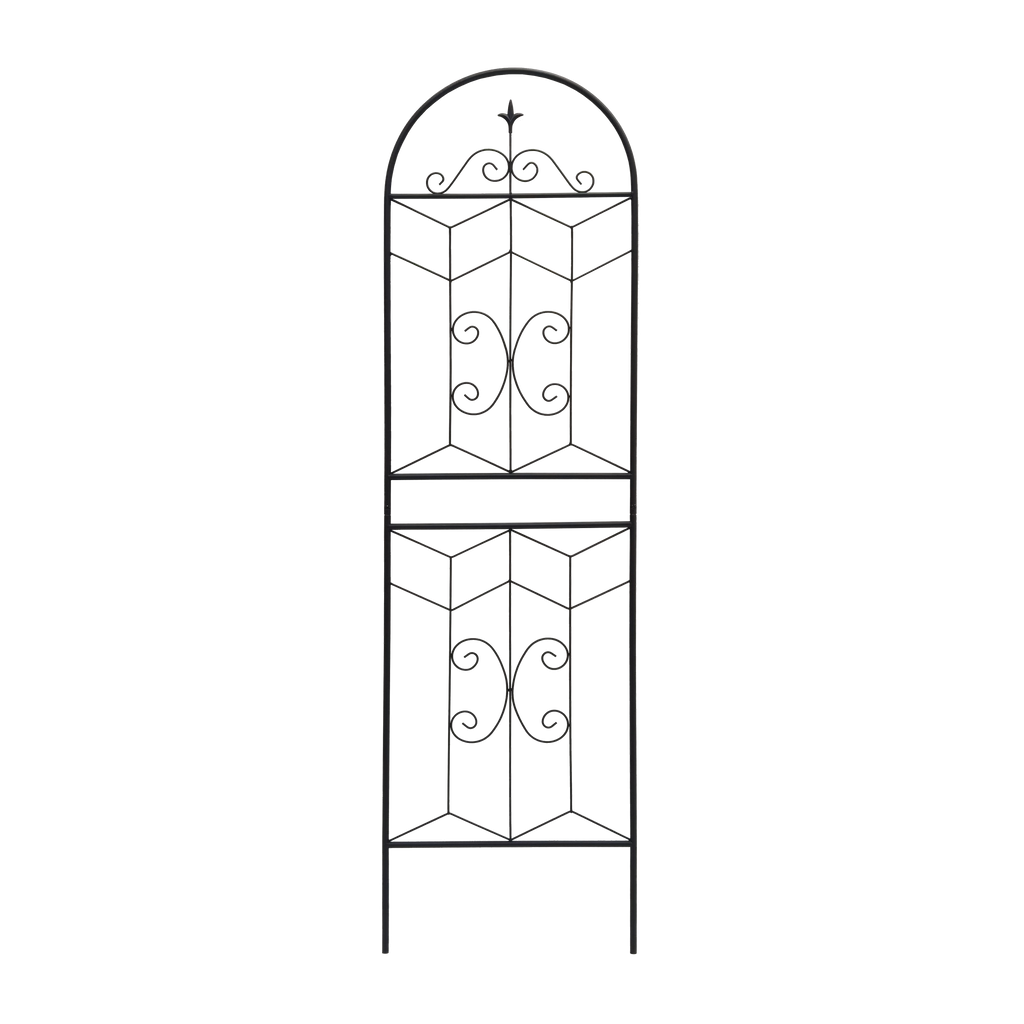 4 Pack Elegant Black Iron Garden Trellis, view 4