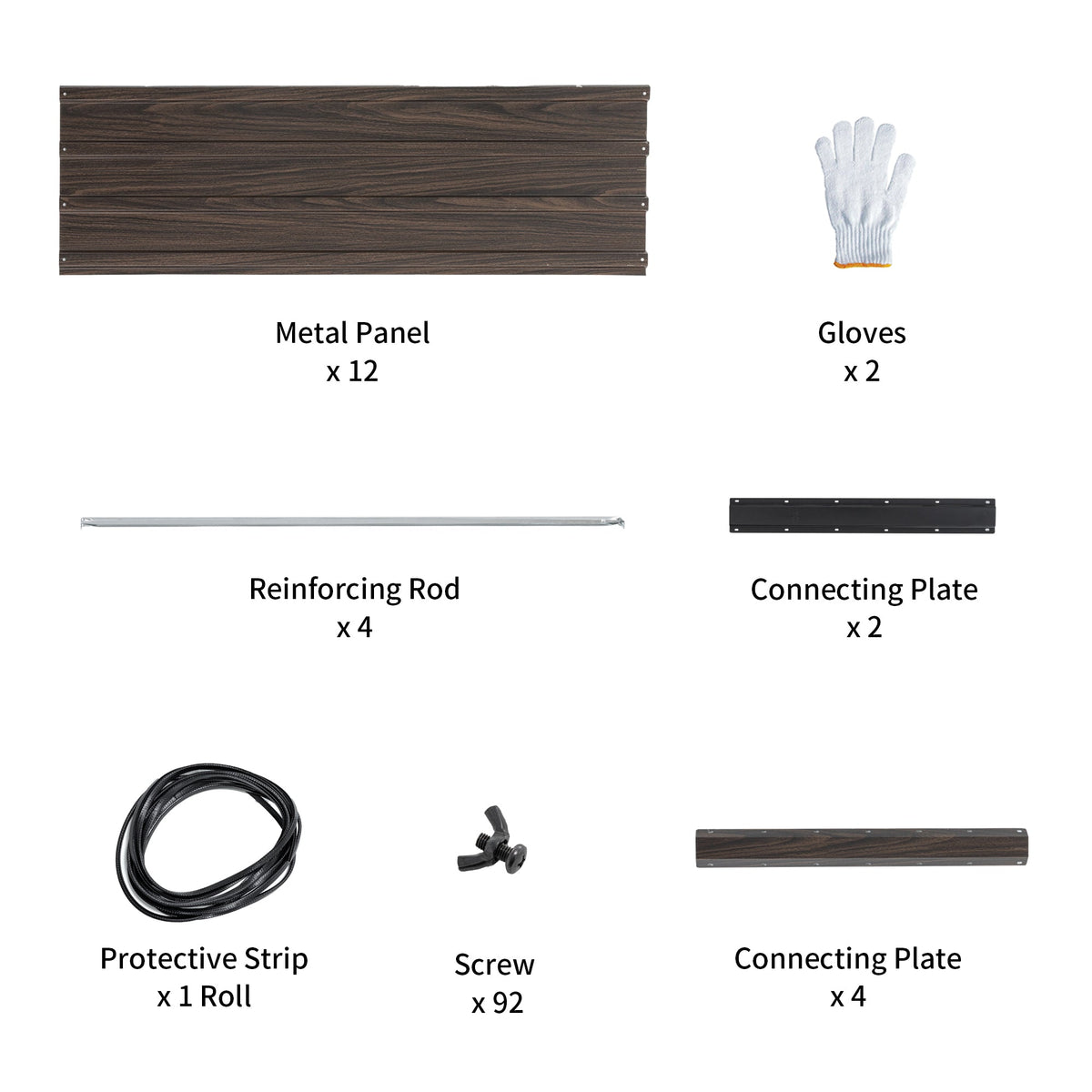 74.6"x35.4"x25" Raised Garden Bed Kit, view 6