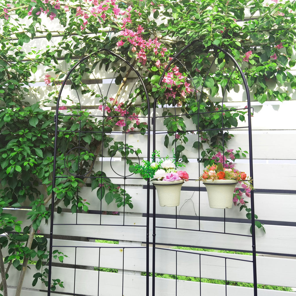 2 Pack Metal Garden Trellis 78.7" x 19.7", view 5