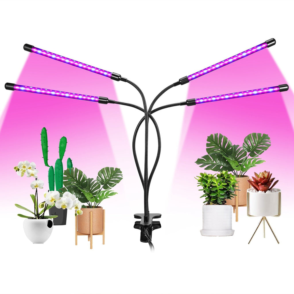 Grow Lights for Indoor Plants, iMounTEK 80W 80 LEDs Plant Lights with Red Blue Full Spectrum 10 Dimmable