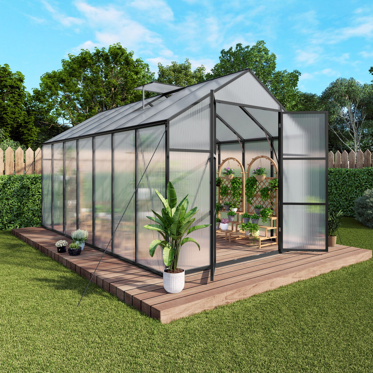 Gain Height Windproof house All Season Outdoor Garden Shelter, view 7