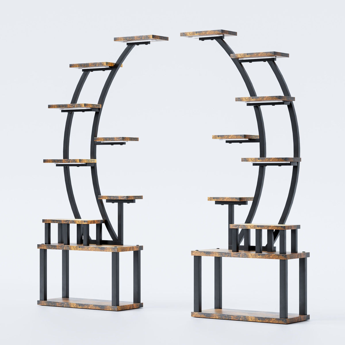 9-tier plant stand with 5 adjustable grow lights, view 6