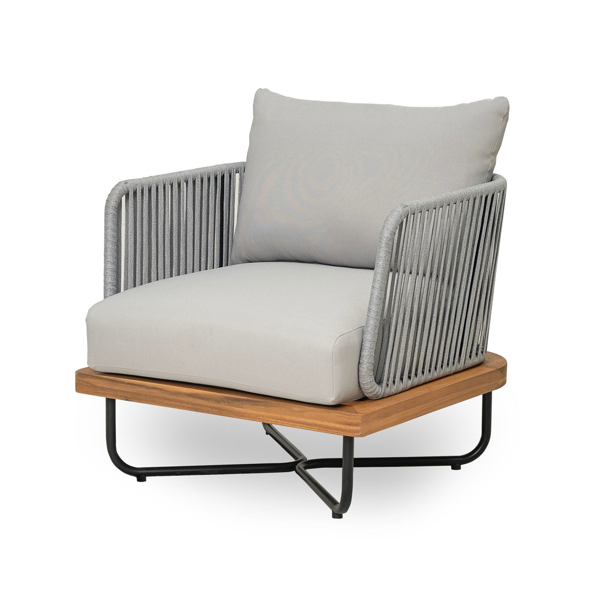 Lucca Outdoor Acacia Wood Chair, view 7