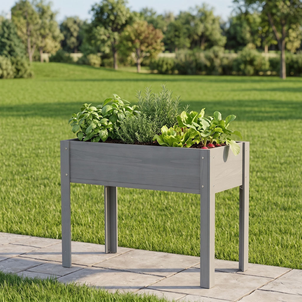 Raised Garden Bed With Legs, Elevated Planter Box For Outdoor Plants, view 7