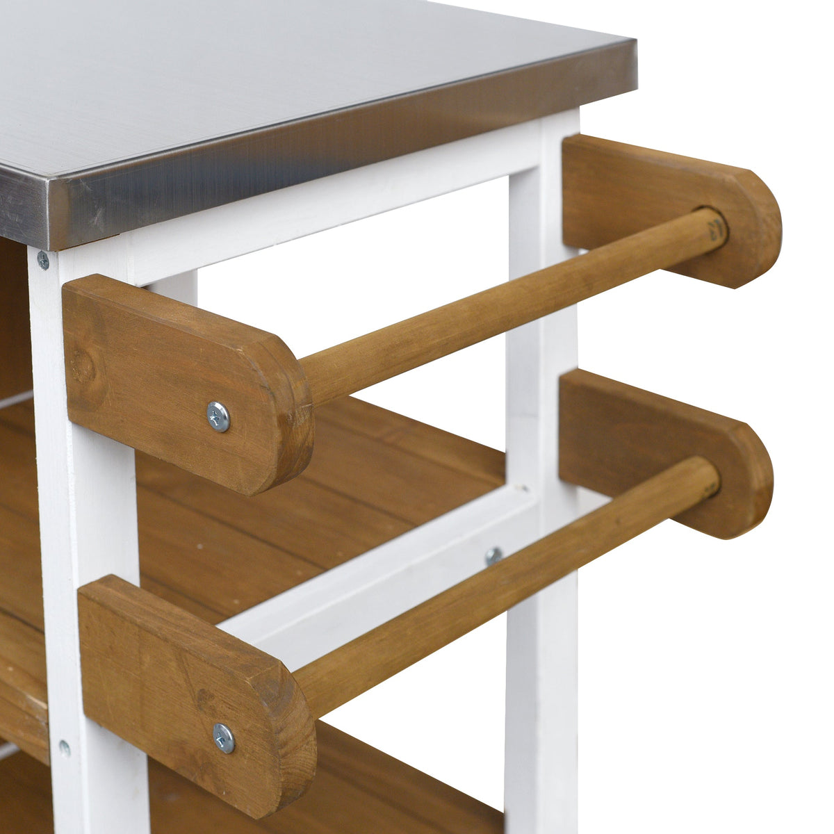 Foldable Outdoor Kitchen Island Patio Prep Station, view 15