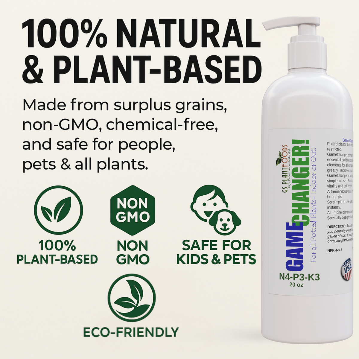 Game Changer – All-Purpose Organic Fertilizer | GS Plant Foods, view 2