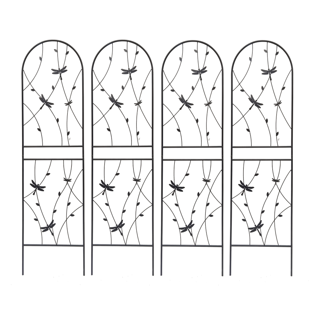4 Pack Metal Garden Trellis for Climbing Plants, view 2