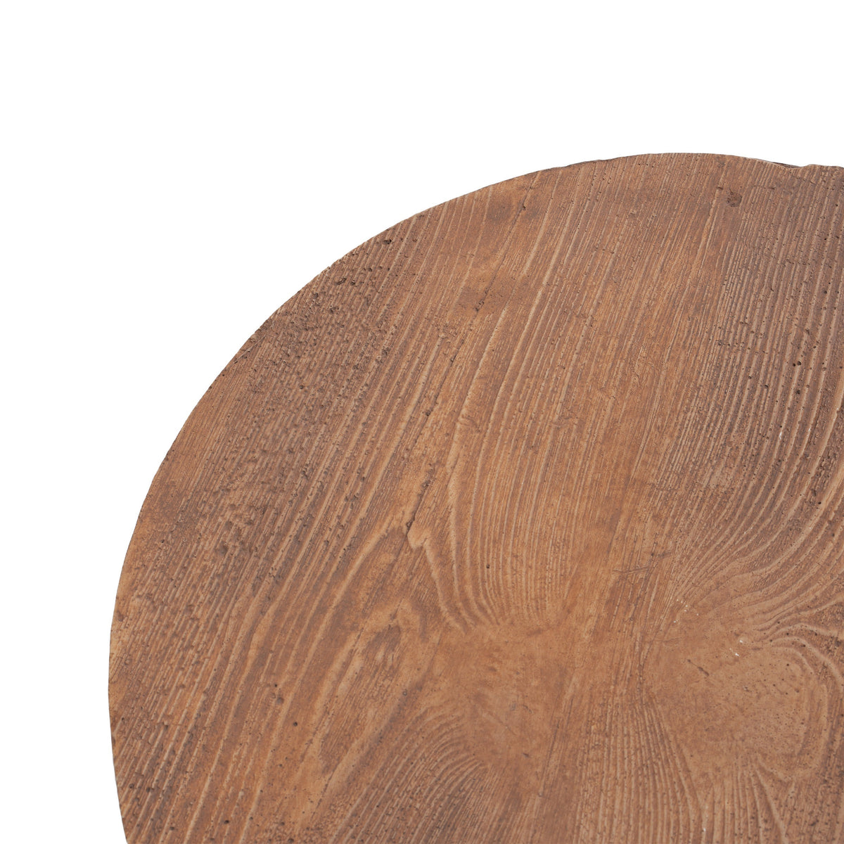 Iris Outdoor Patio Three-Legged Wood-Grain Side Table, view 13