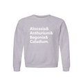Alocasia, Anthurium, Begonia & Caladium Plant Lover Sweatshirt – Organic Cotton Raglan