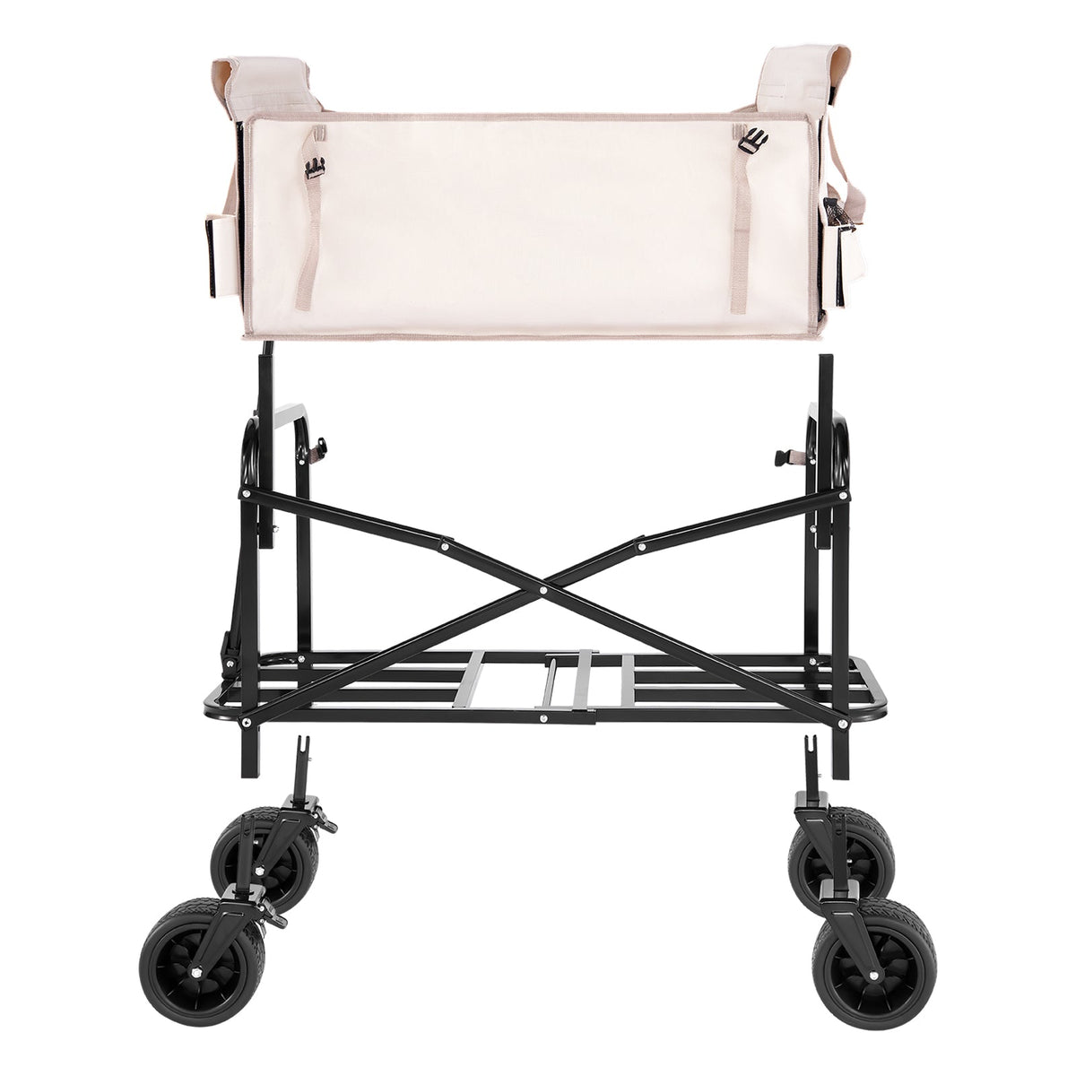 Foldable Steel Garden Wagon Cart with Bench Conversion - Q235 Steel & Oxford, view 8