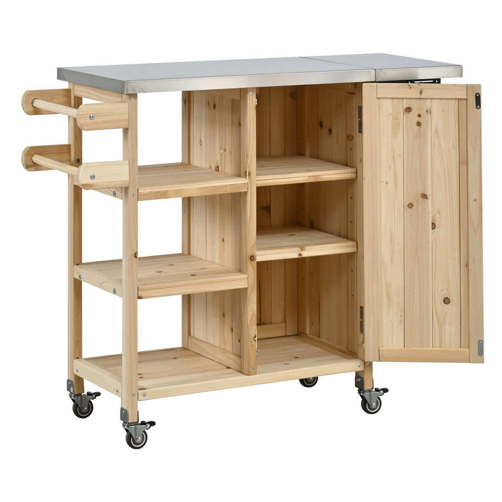 Foldable Outdoor Kitchen Island Patio Kitchen Island, view 8