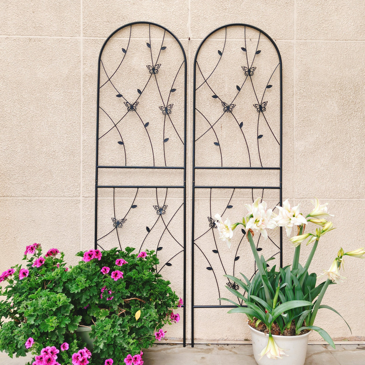 4 Pack Decorative Modern Metal Garden Trellis