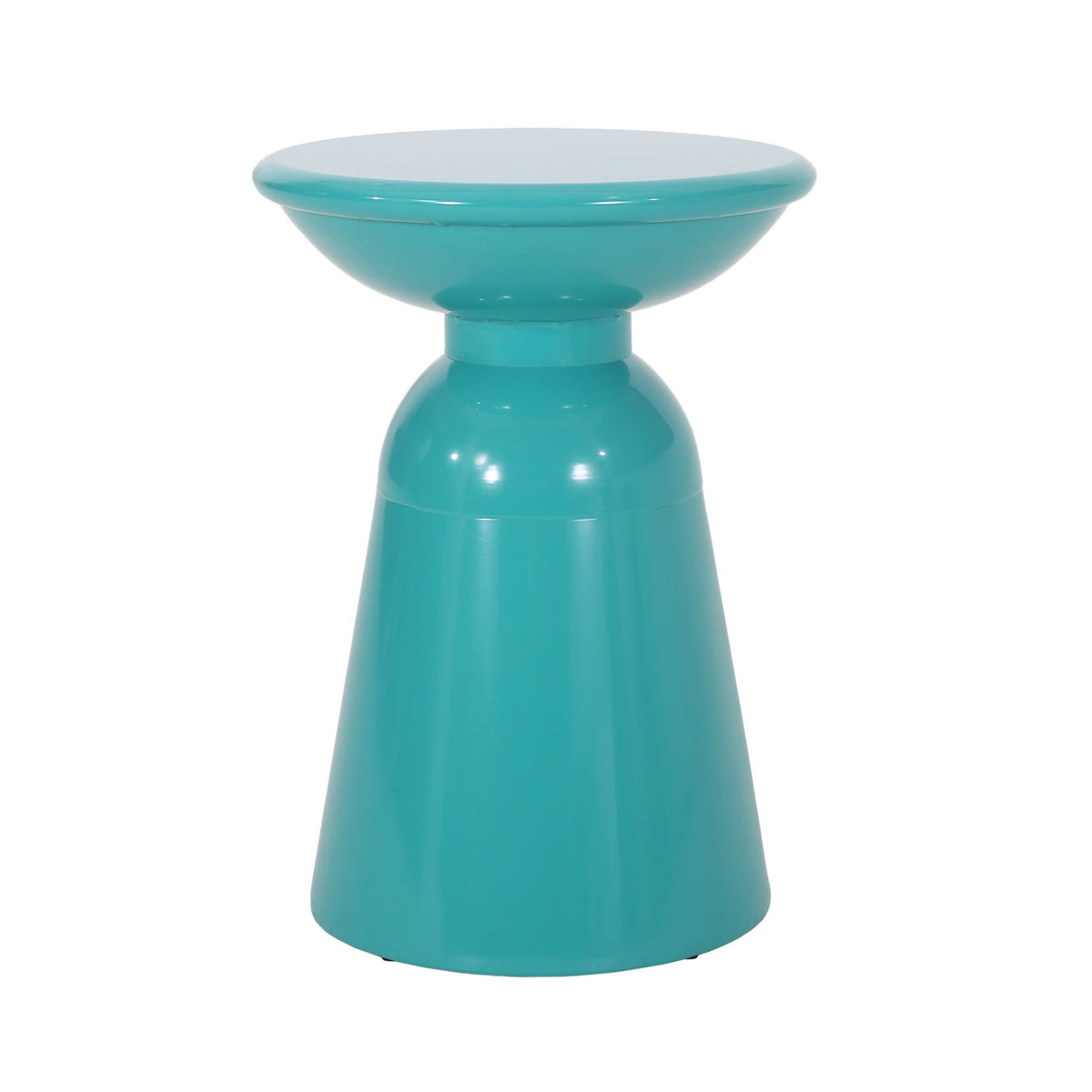 Outdoor Modern Metal End Large Table, view 4