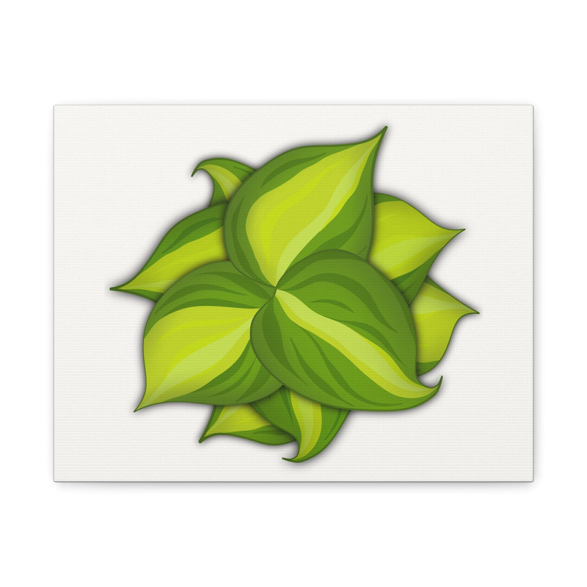 Philodendron Brasil Canvas Print – Botanical Wall Art, view 2
