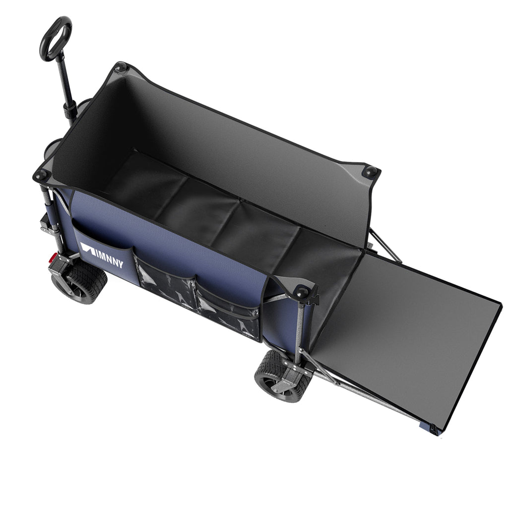 300L Heavy Duty Beach Wagon with Expandable Tailgate - Steel Garden Cart, view 7