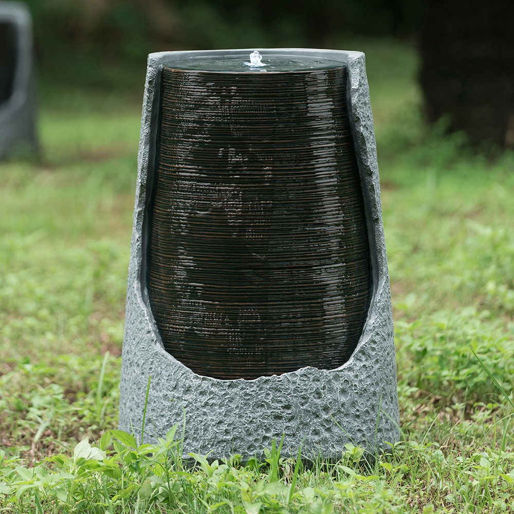 Indoor Outdoor Water Fountain Unique Broken Urn Fountain, view 5