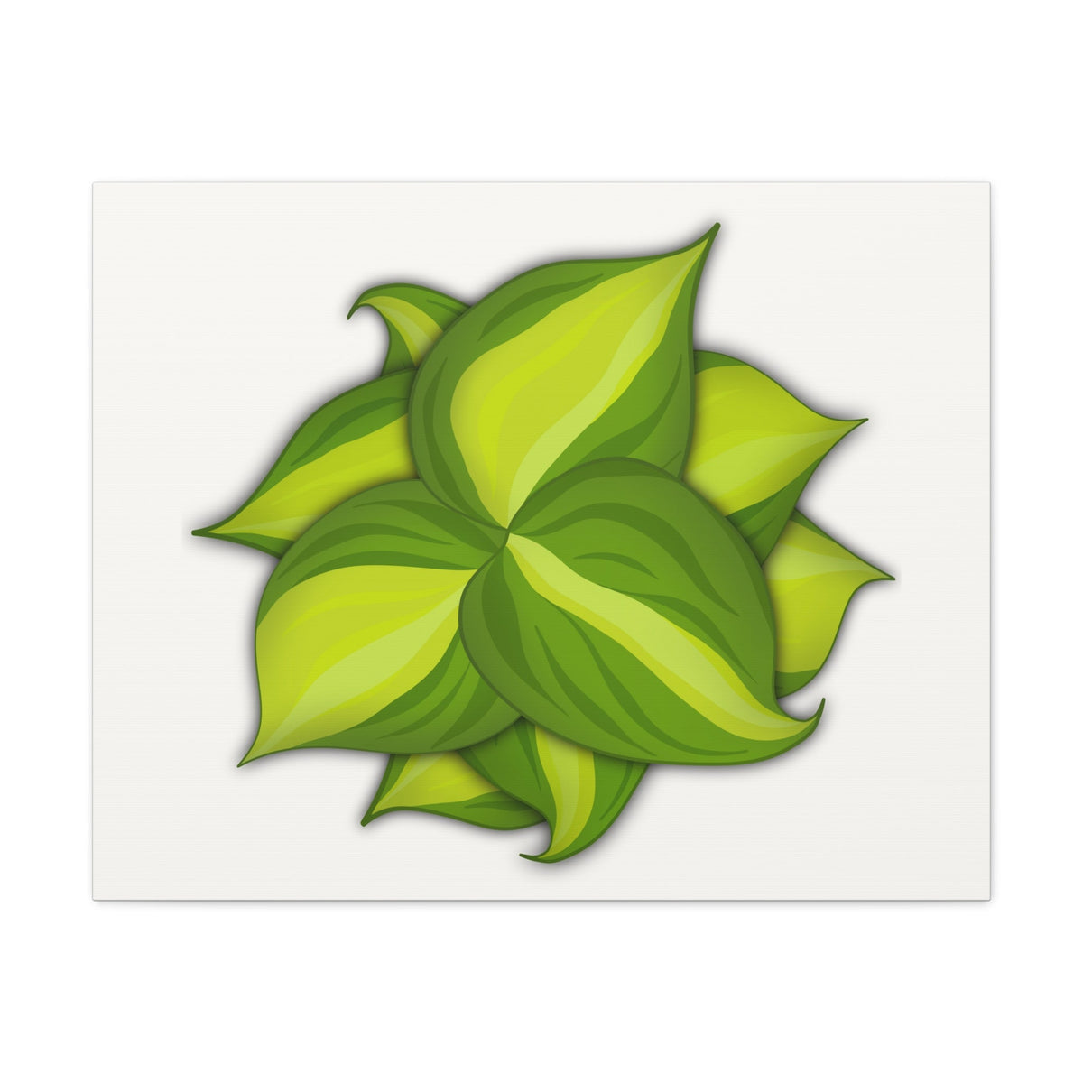 Philodendron Brasil Canvas Print – Botanical Wall Art, view 5