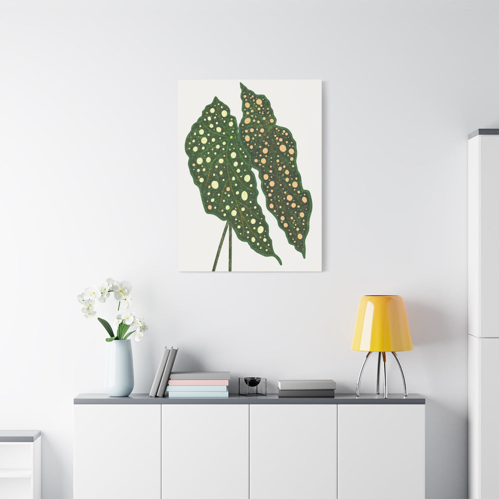 Begonia Maculata Canvas Print – Botanical Wall Art