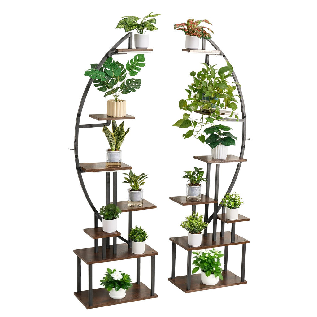 65.5" 7-tier plant stand with grow lights, view 9