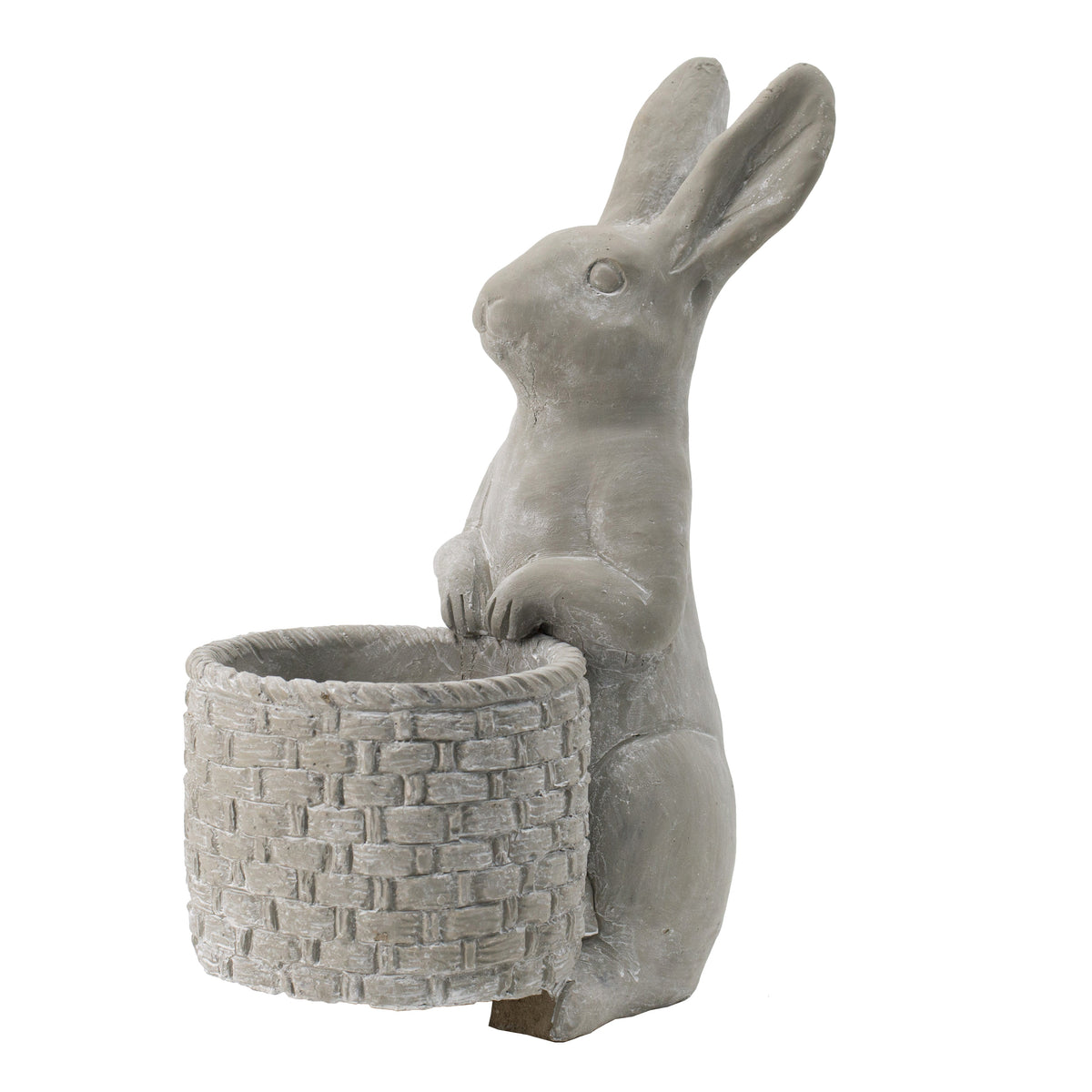 Meridian Trade Co Decorative Cement Rabbit Planter, view 4