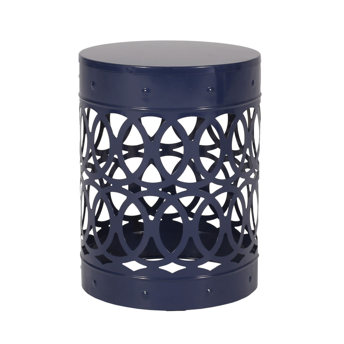 Outdoor Metal Large End Table, Modern Design, view 2