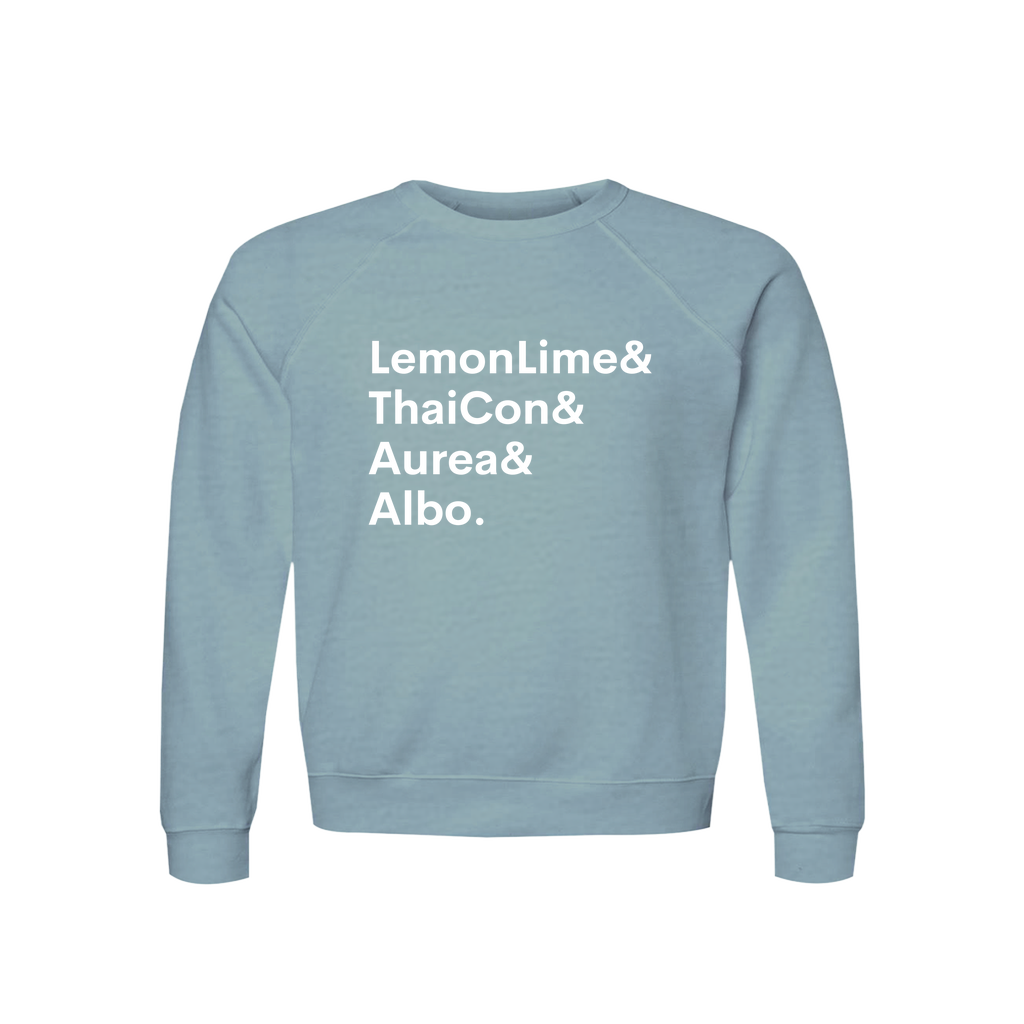 LemonLime, ThaiCon, Aurea & Albo Plant Lover Sweatshirt – Organic Cotton Raglan