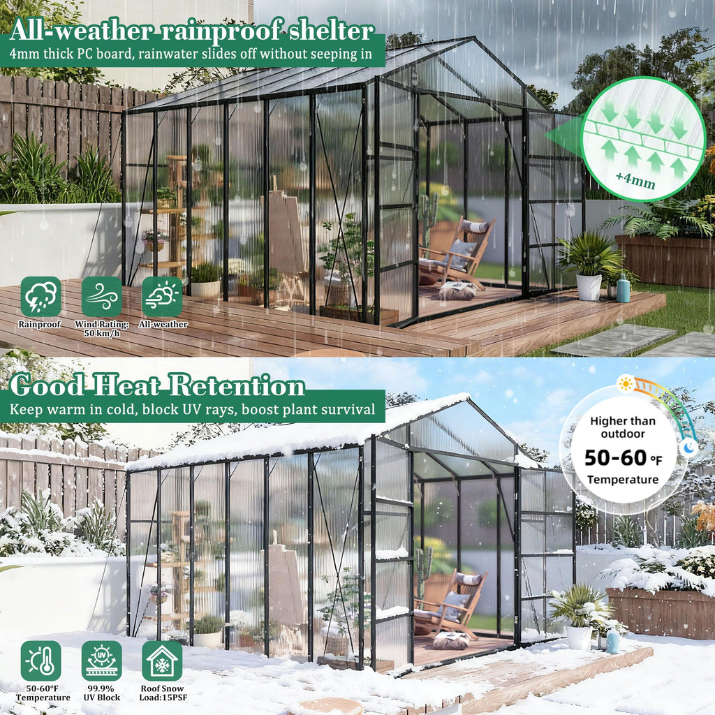 Gain Height Windproof house All Season Outdoor Garden Shelter, view 11