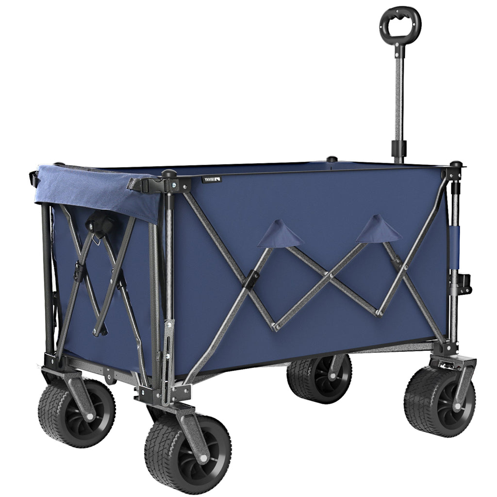300L Heavy Duty Beach Wagon with Expandable Tailgate - Steel Garden Cart, view 6
