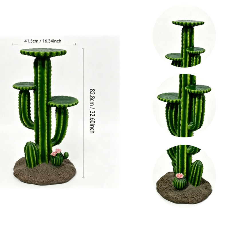 32" resin saguaro cactus plant stand, view 4