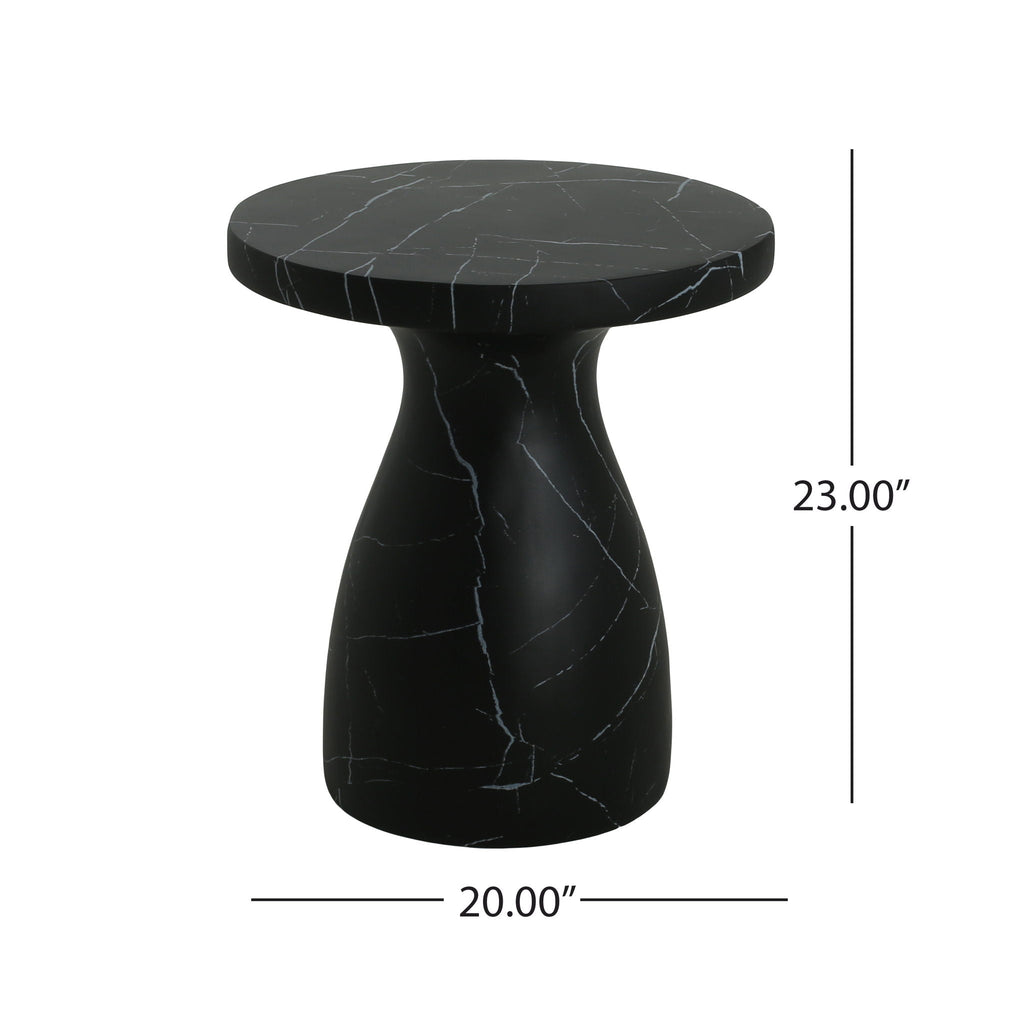 Outdoor / Indoor Travertine Side Table Lightweight, view 4
