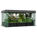 Galvanized Raised Garden Bed with Crop Cage and Shade Cloth