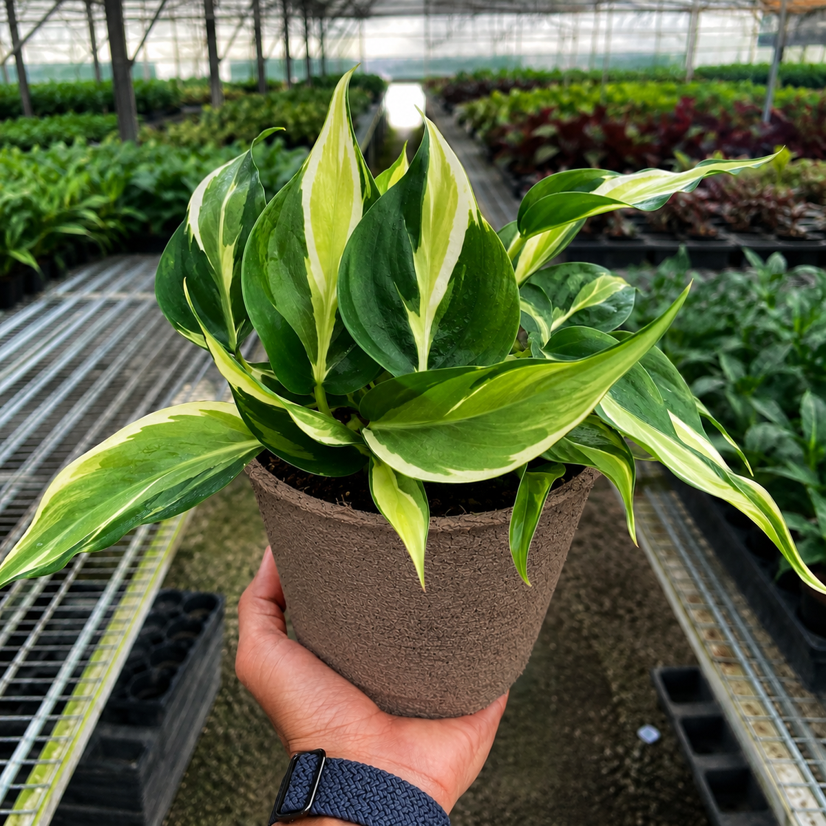 Philodendron Silver Stripe, view 4